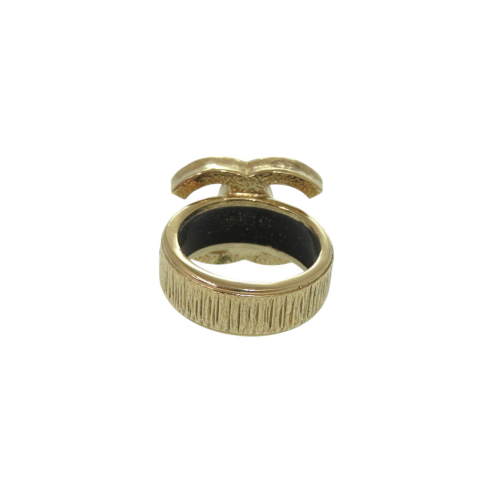 CHANEL Authentic Black Logo Ring - Picture 3 of 7